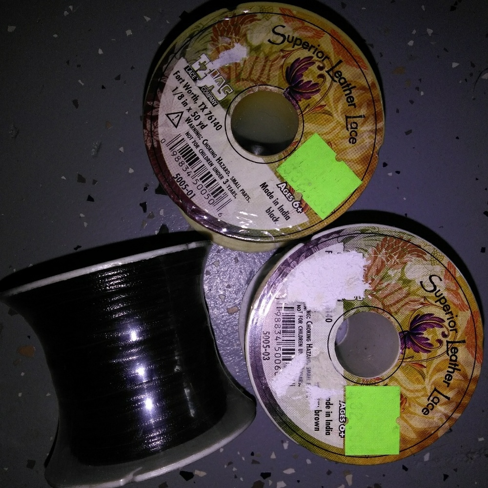 Leather lace for making jewelry